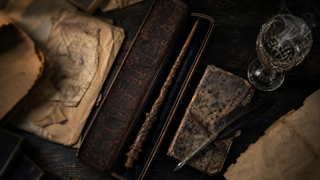 Albus Dumbledore Harry Potter et la Baguette de Sureau, vue de dessus
