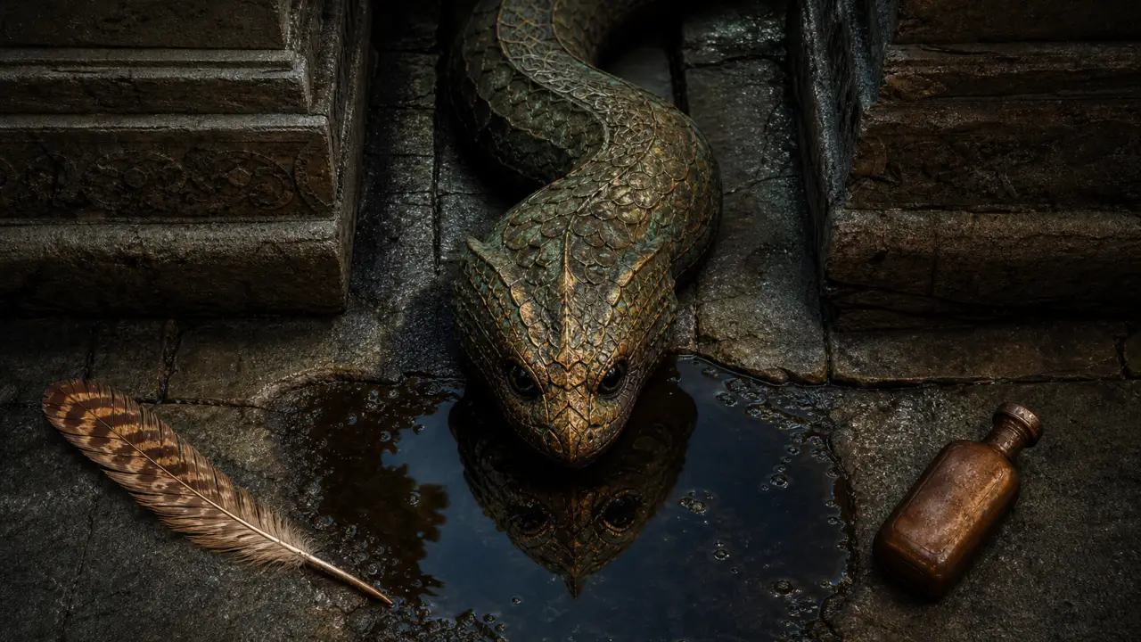 Basilic Harry Potter, regard mortel, pétrification