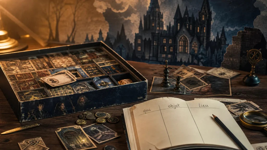 Cluedo Harry Potter : version française, éditeur et notice à contrôler