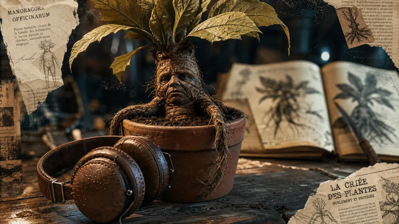Mandragore harry potter : racine humanoïde en pot, remède contre la pétrification