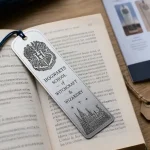 marque page harry potter en métal brossé, en stock