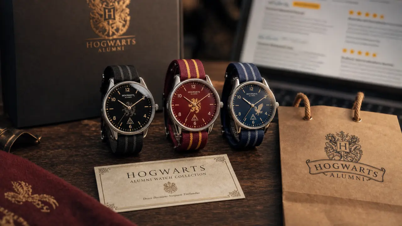 Montre Harry Potter : Vif d’Or et maisons de Poudlard, modèle collector