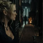 Narcissa Malefoy au manoir Malefoy, couloir sombre