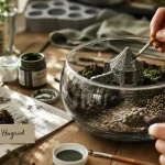 Terrarium harry potter Cabane d’Hagrid en création
