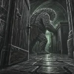 troll harry potter : troll des montagnes près des toilettes de Poudlard