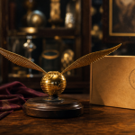 Vif d or Harry Potter : sculpture 18 cm plaquée argent et or 24 carats