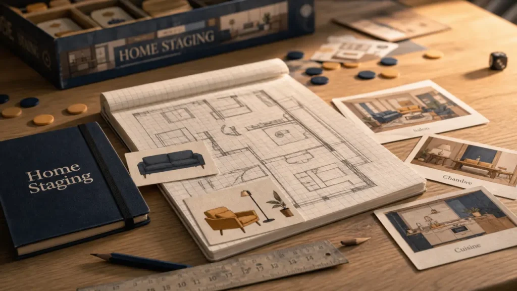 Home Staging : un jeu familial de réflexion pour optimiser un plan d’étage