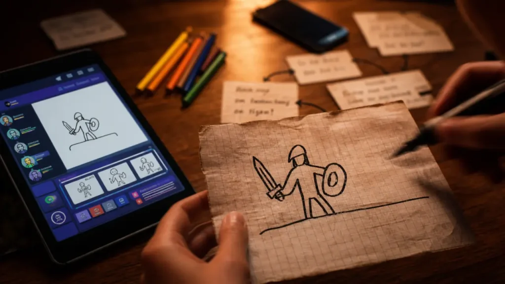 Jeux de dessin téléphone arabe : 4 à 30 joueurs, règles simples et fous rires en ligne