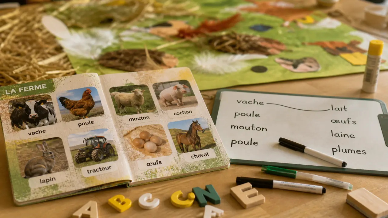 Les animaux de la ferme en maternelle : imagier et activités de langage