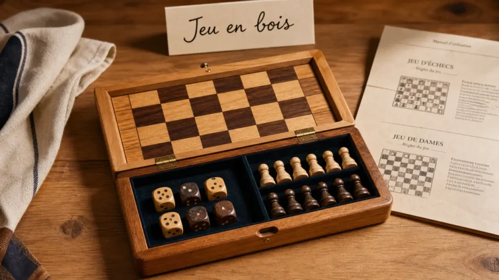Jeu de société bois : choisir un modèle en hêtre, avec plateau pliant et critères concrets