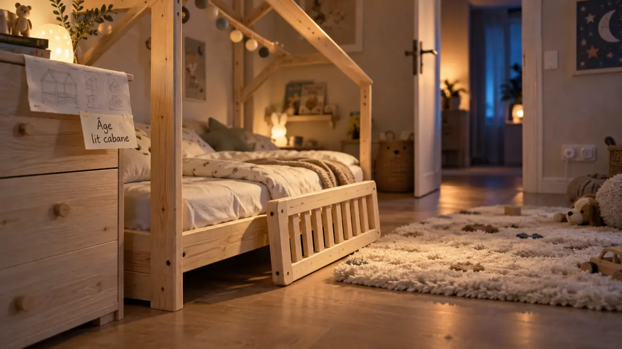 Lit cabane quel age : chambre Montessori sécurisée
